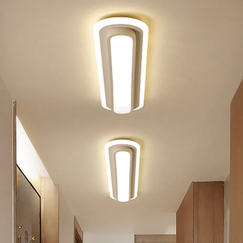 Ovale LED Plafondlamp Zwart/Wit met Acryl Diffuser - Afbeelding 4