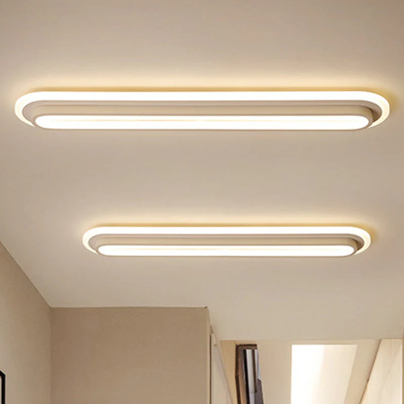 Ovale LED Plafondlamp Zwart/Wit met Acryl Diffuser - Afbeelding 7