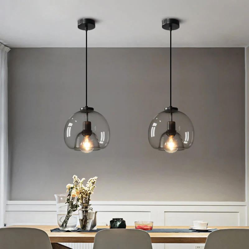 Orion Minimalistische Zwarte Handgeblazen Hanglamp - Afbeelding 3