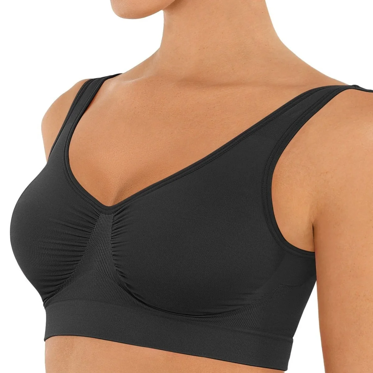 Sport Bh Naadloos Comfort Medium Support Dagelijks - Afbeelding 5