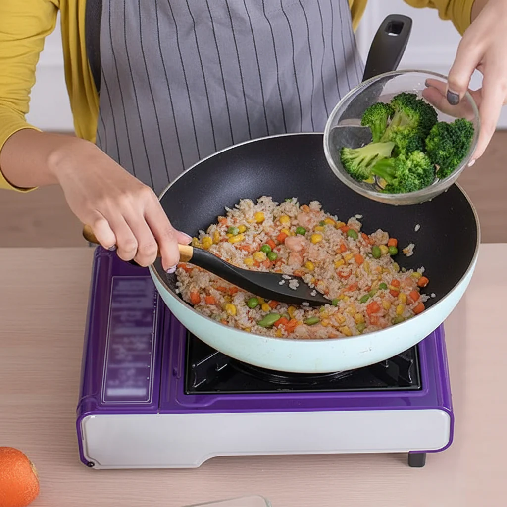 Multifunctionele Kooklepel Spatel Hittebestendig Ergonomisch - Afbeelding 5