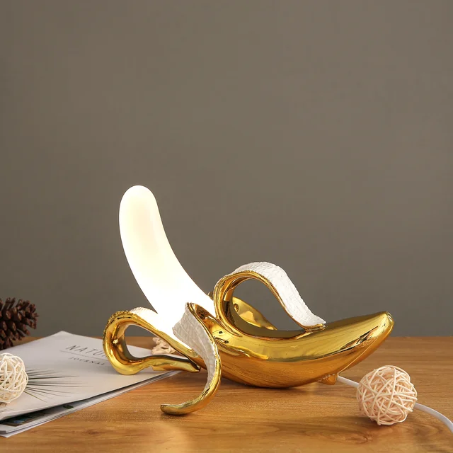 BananaGlow - Decoratieve Bananenlamp – Unieke LED Tafellamp - Afbeelding 3