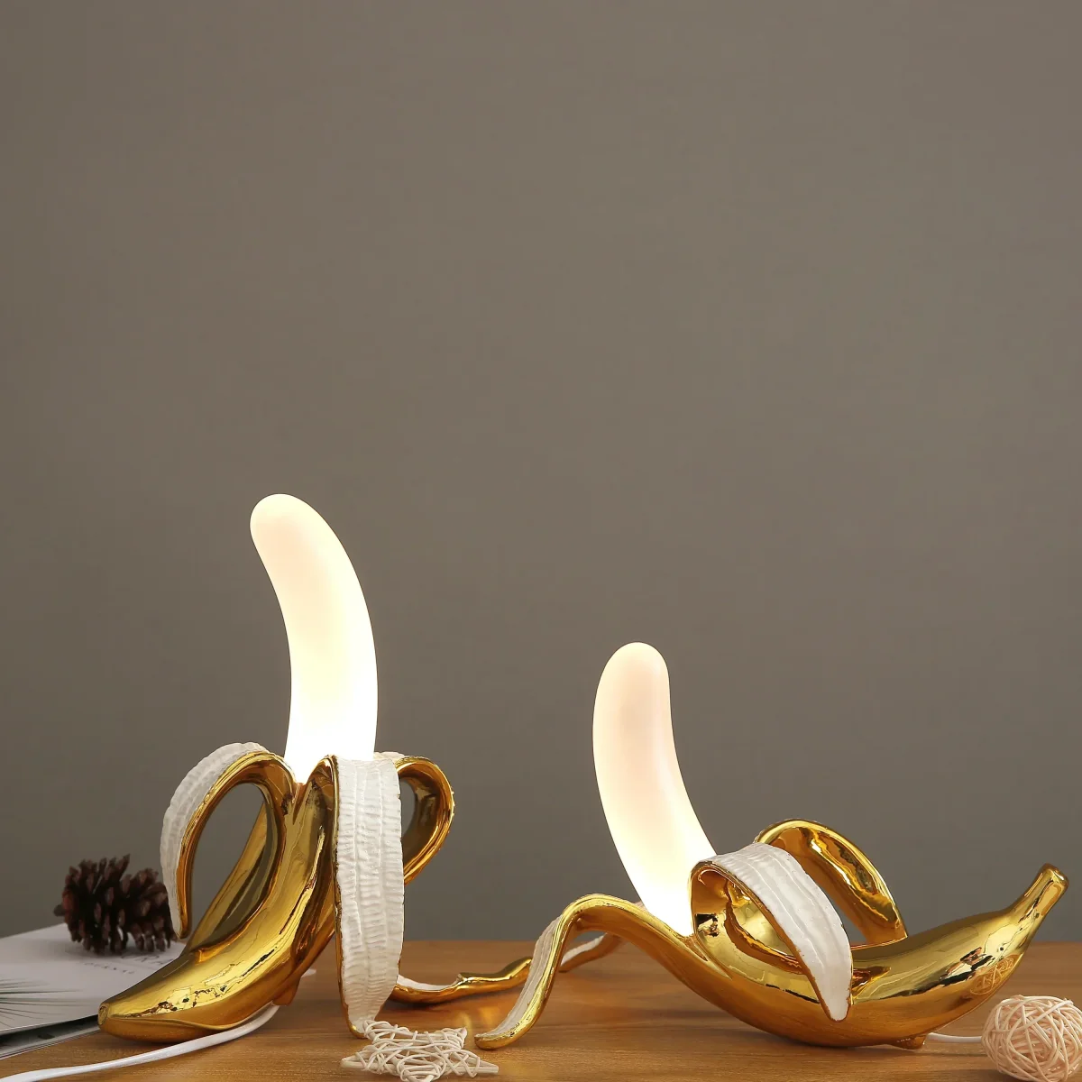BananaGlow - Decoratieve Bananenlamp – Unieke LED Tafellamp - Afbeelding 9