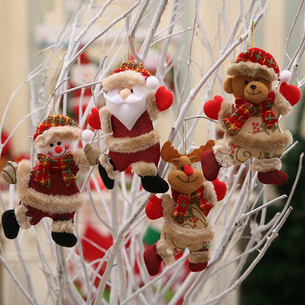 FeestOrnamenten - Kerstman en Sneeuw Kerstornamenten Set (4 stuks) - Afbeelding 3