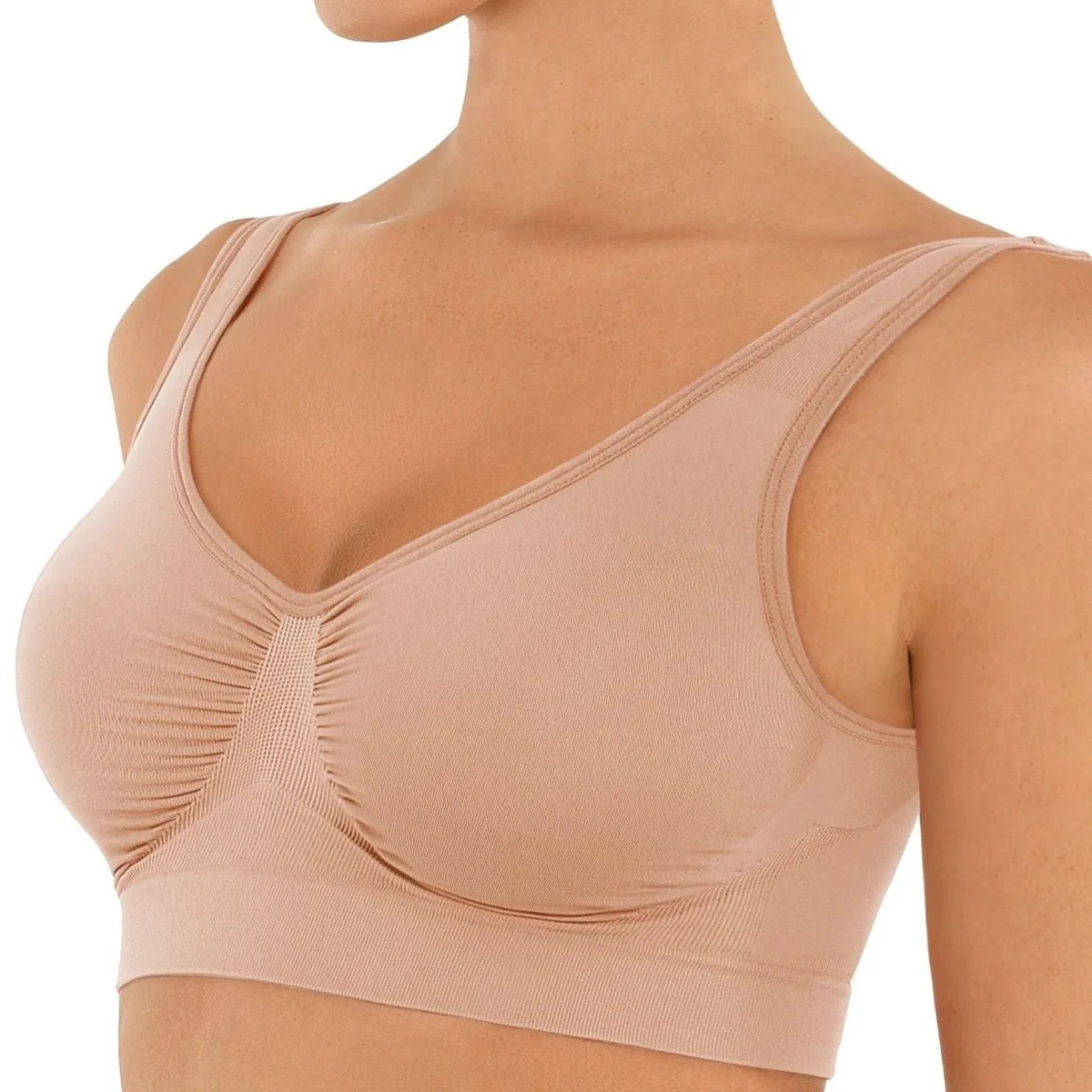 Sport Bh Naadloos Comfort Medium Support Dagelijks - Afbeelding 9