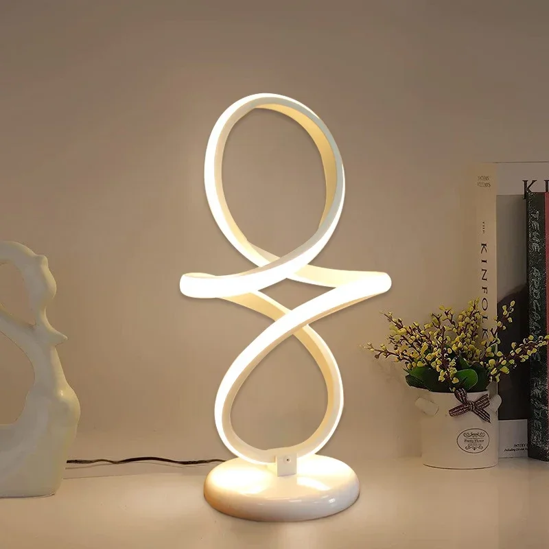 LumiGlow - Minimalistische LED Tafellamp | Moderne Dimbare Bureaulamp met USB-Aansluiting - Afbeelding 4